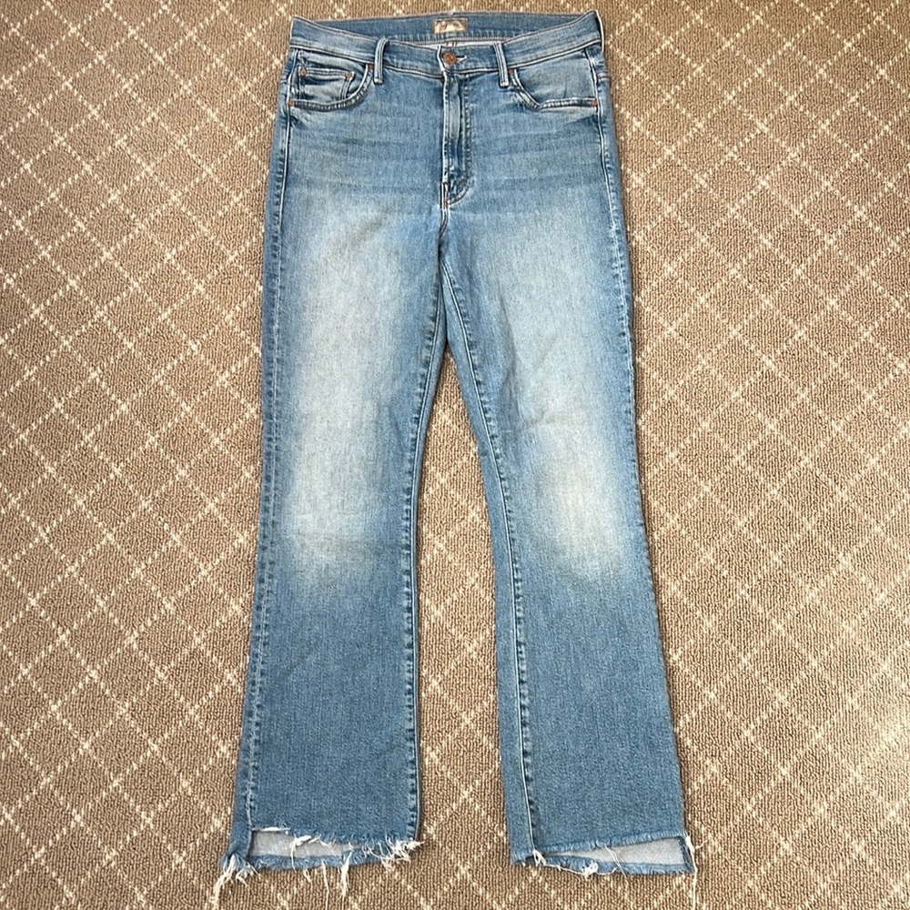MOTHER denim The Insider Crop Step in Shoot to Thrill